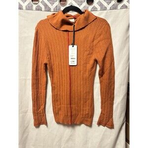 NWT Varley Walt Roll Neck Knit Top In Rope Size Medium